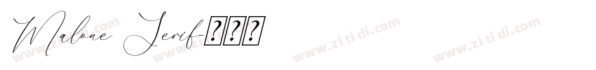 Malone Serif字体转换